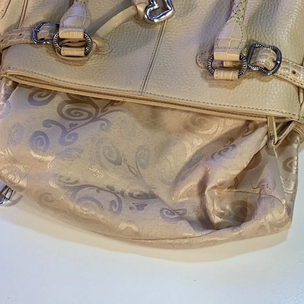 Brighton Beige/Tan Leather Shoulder Bag